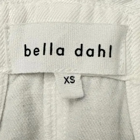 Bella Dahl White Button Front Stevie Overall Romper Women’s XS Linen Blend NWT - Picture 4 of 6